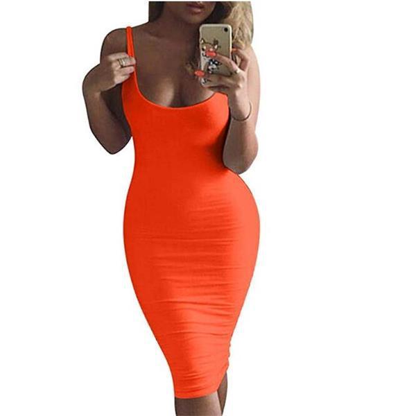 Sexy Bodycon Tank Dress Sleeveless
