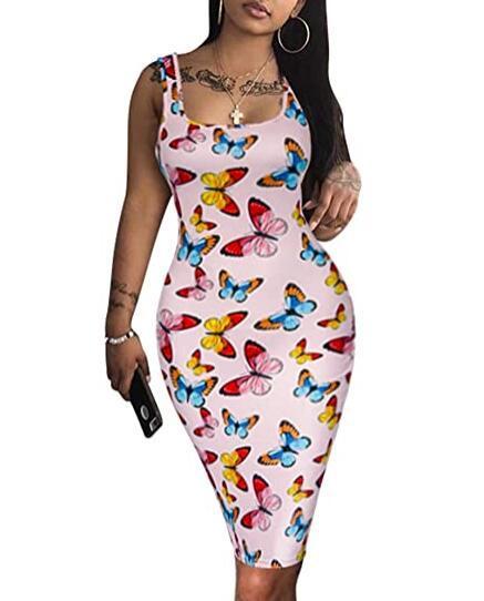 Sexy Bodycon Tank Dress Sleeveless